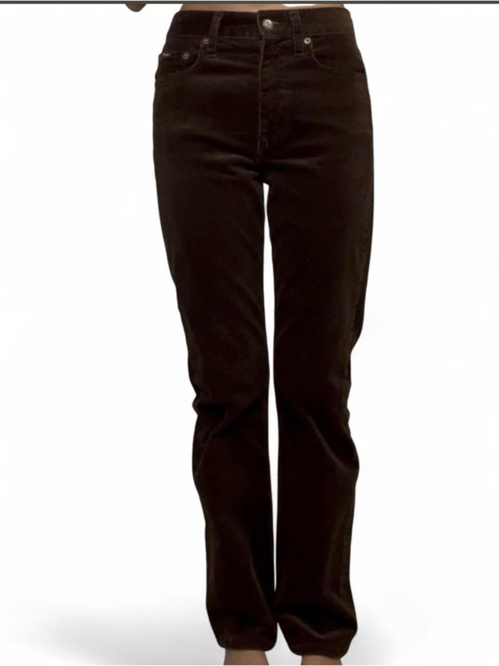 POLO Ralph Lauren Women’s Brown corduroy mid rise straight leg pants - Picture 5 of 8